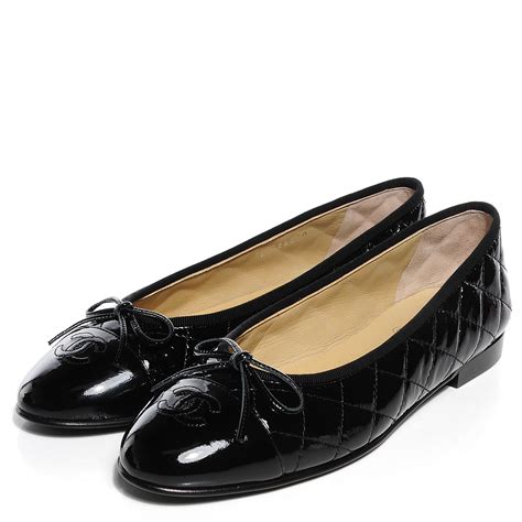 chanel quilted flat shoes|Chanel quilted ballet flats.